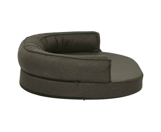 Saltea ergonomică pat de câini, gri închis, 75x53 cm, aspect in, 4 image