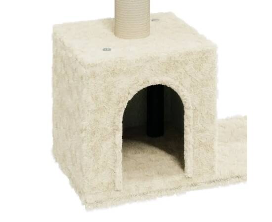 Ansamblu pisici cu stâlpi din funie de sisal, crem, 60 cm, 5 image