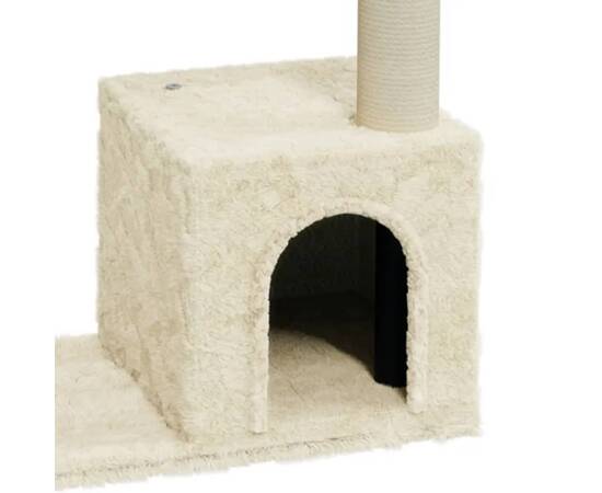 Ansamblu pisici cu stâlpi din funie de sisal, crem, 70 cm, 5 image
