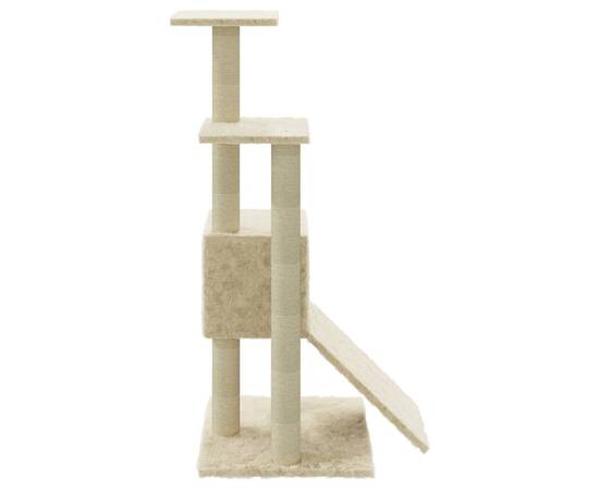 Ansamblu pisici cu stâlpi din funie de sisal, crem, 92 cm, 6 image
