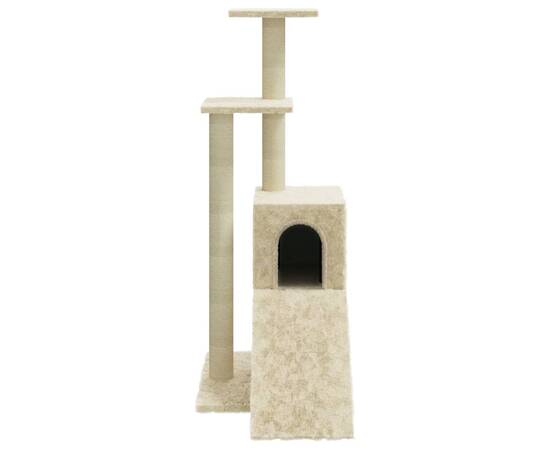 Ansamblu pisici cu stâlpi din funie de sisal, crem, 92 cm, 5 image