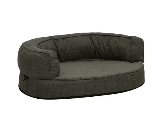 Saltea ergonomică pat de câini, gri închis, 60x42 cm, fleece, 2 image