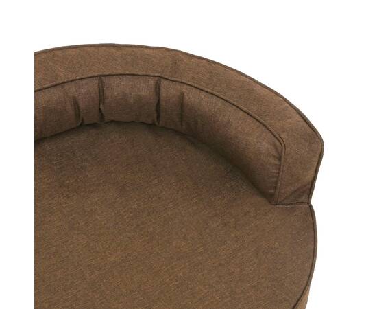 Saltea ergonomică pat de câini, maro, 75x53 cm aspect in/fleece, 6 image