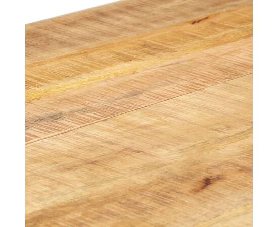 Masă de bucătărie, 140x70x76 cm, lemn masiv de mango nefinisat, 5 image