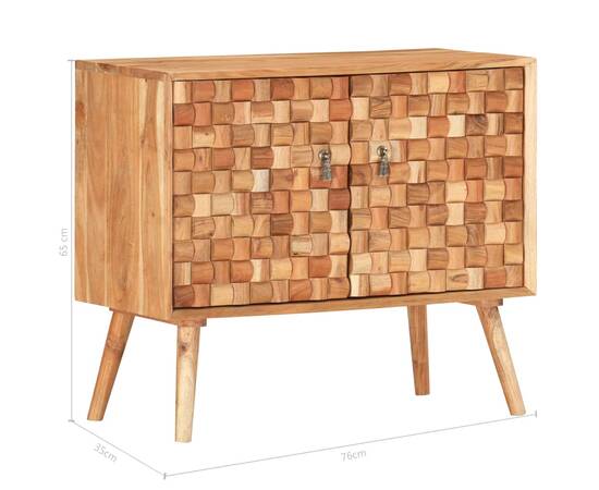 Servantă, 75 x 35 x 65 cm, lemn masiv de acacia, 7 image