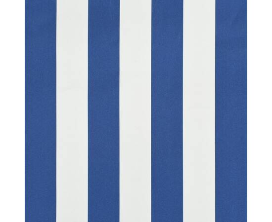 Copertină de bistro, albastru și alb, 350 x 120 cm, 3 image