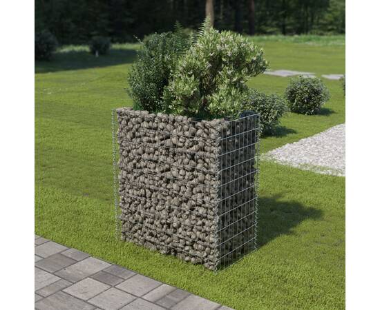 Strat înălțat gabion, 90x50x100 cm, oțel galvanizat