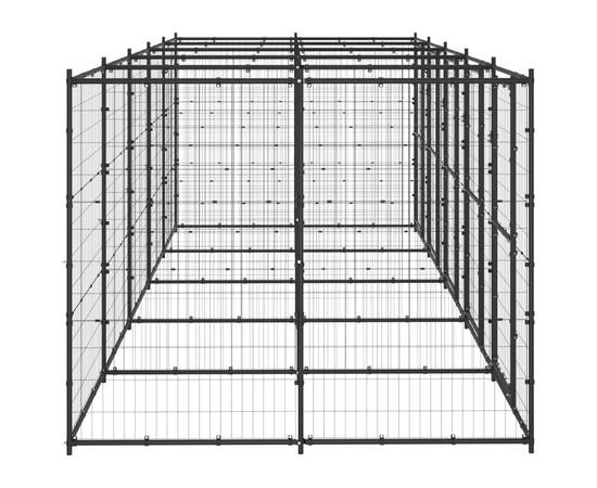 Padoc pentru câini de exterior, 12,1 m², oțel, 3 image