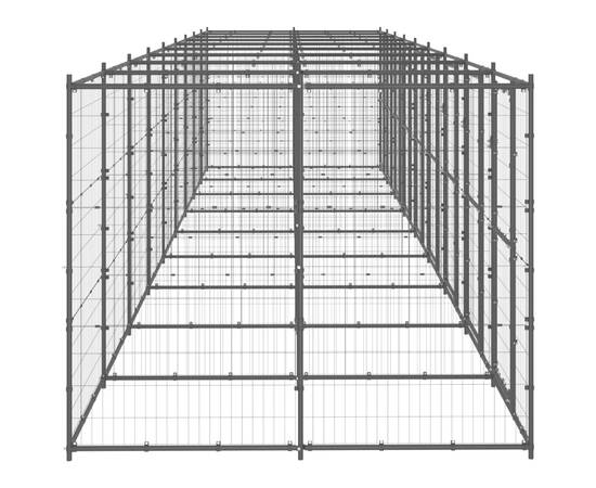 Padoc pentru câini de exterior, 21,78 m², oțel, 3 image