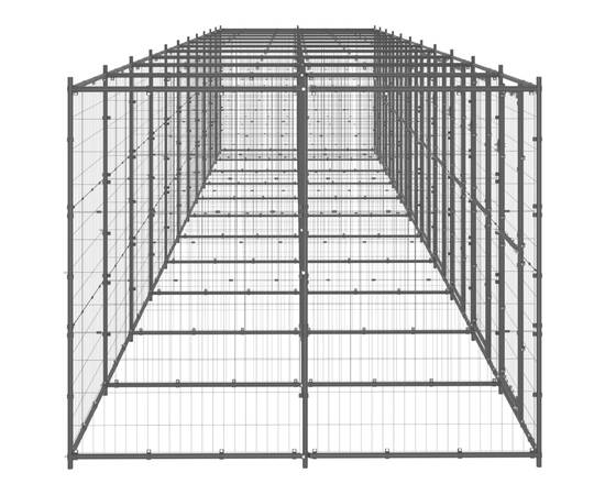 Padoc pentru câini de exterior, 26,62 m², oțel, 3 image