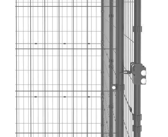 Padoc pentru câini de exterior, 7,26 m², oțel, 5 image