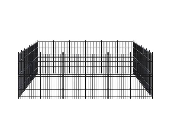 Padoc pentru câini de exterior, 44,24 m², oțel, 3 image