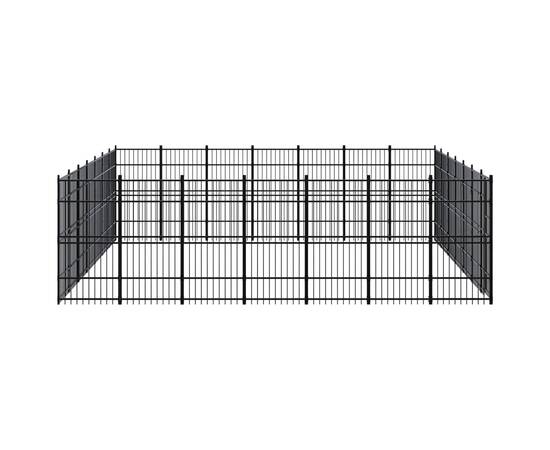 Padoc pentru câini de exterior, 45,16 m², oțel, 3 image
