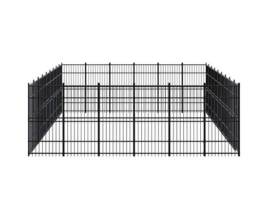 Padoc pentru câini de exterior, 49,77 m², oțel, 3 image