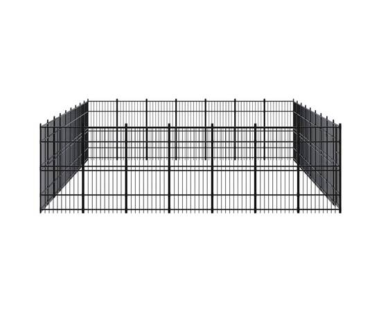 Padoc pentru câini de exterior, 58,06 m², oțel, 3 image