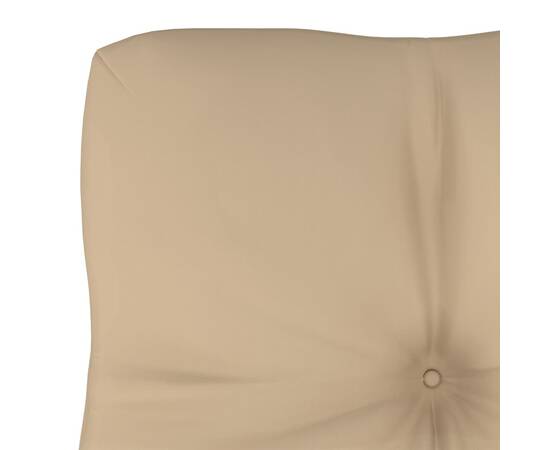 Pernă pentru canapea din paleți, bej, 60 x 40 x 12 cm, 3 image