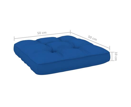 Perne canapea din paleți, 2 buc., albastru regal, 11 image