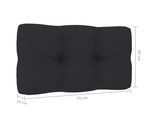 Perne pentru canapea din paleți, 2 buc., negru, 10 image