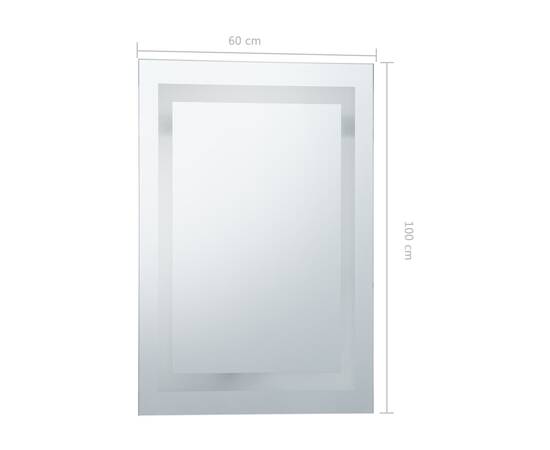 Oglindă cu led de baie cu senzor tactil, 60 x 100 cm, 9 image