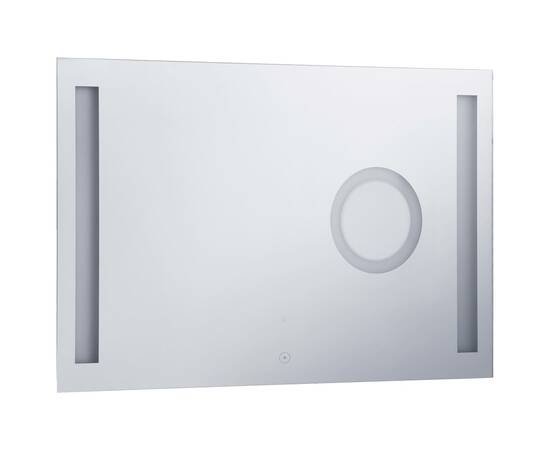 Oglindă cu led de perete de baie cu senzor tactil, 100 x 60 cm, 3 image