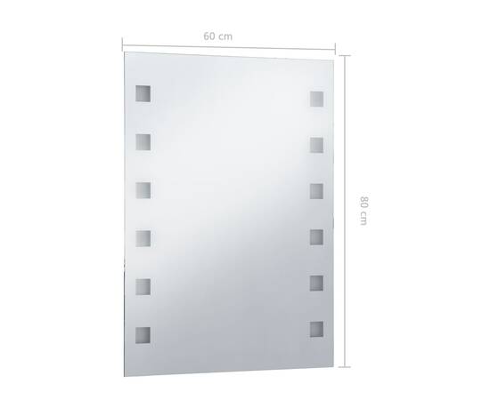 Oglindă cu led de perete pentru baie, 60 x 80 cm, 7 image