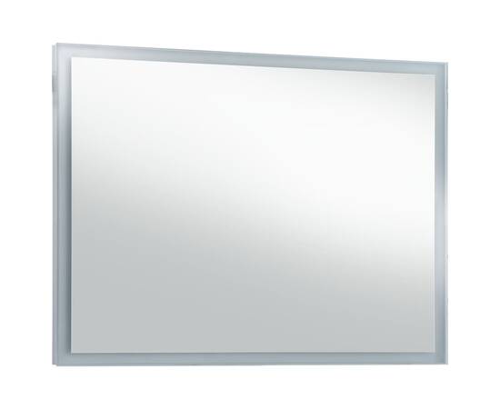 Oglindă cu led pentru perete de baie, 100 x 60 cm, 3 image