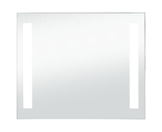 Oglindă de perete de baie cu led, 60 x 50 cm, 2 image