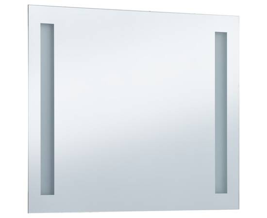 Oglindă de perete de baie cu led, 80 x 60 cm, 3 image