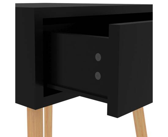 Dulapuri noptieră, 2 buc., negru extralucios, 40x40x56 cm, pal, 8 image