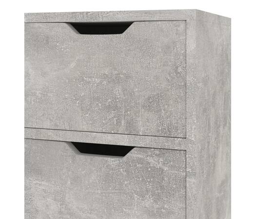 Servantă, gri beton, 90x30x72 cm, pal, 7 image
