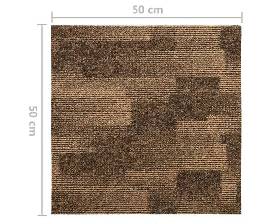 Dale mochetă pentru podea, 20 buc., maro, 5 m², 9 image