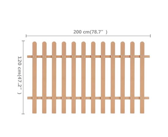 Gard din șipci, 200 x 120 cm, wpc, 5 image