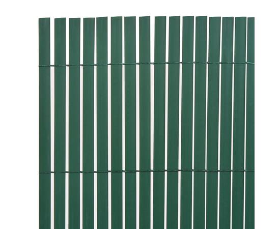 Gard de grădină cu două fețe, verde, 90 x 300 cm, pvc, 3 image