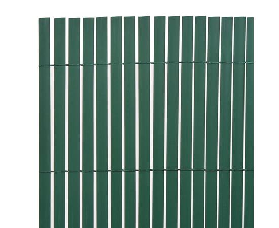 Gard de grădină cu două fețe, verde, 90 x 500 cm, pvc, 3 image