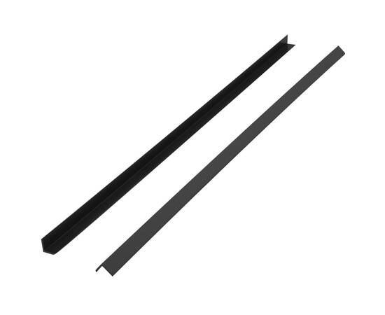 Margini cornier pentru terasă wpc, 5 buc, 170 cm, negru, 4 image