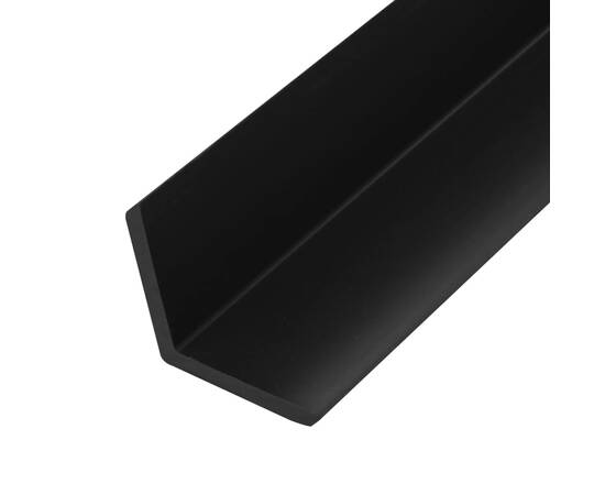 Margini cornier pentru terasă wpc, 5 buc, 170 cm, negru, 6 image