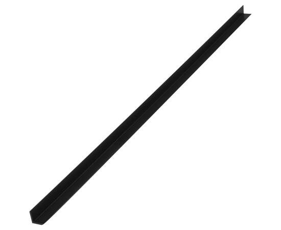 Margini cornier pentru terasă wpc, 5 buc, 170 cm, negru, 7 image