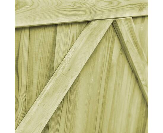 Porți de grădină, 2 buc., 300 x 75 cm, lemn de pin tratat, 3 image