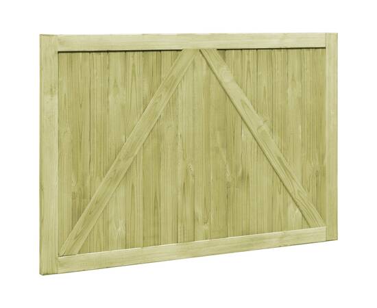 Porți de grădină, 2 buc., 300x100 cm, lemn de pin tratat, 6 image