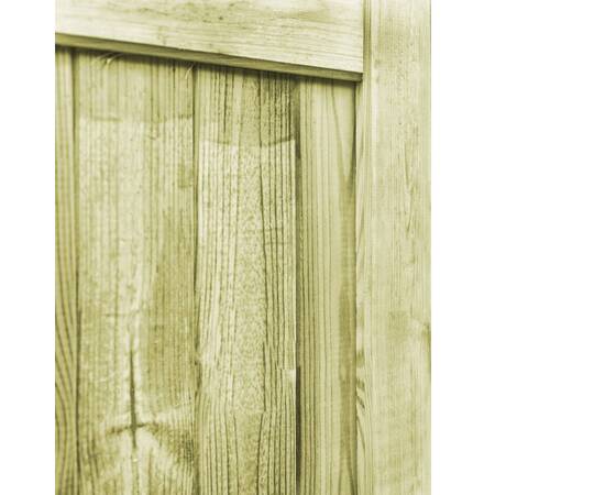 Porți de grădină, 2 buc., 300x100 cm, lemn de pin tratat, 7 image