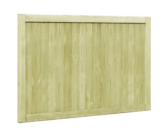 Porți de grădină, 2 buc., 300x100 cm, lemn de pin tratat, 5 image