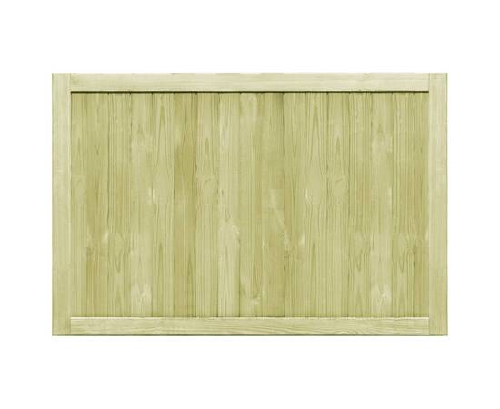 Porți de grădină, 2 buc., 300x100 cm, lemn de pin tratat, 4 image