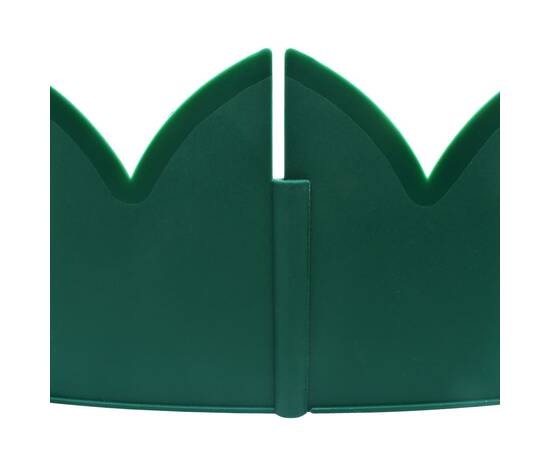 Borduri de gazon, 10 buc., verde, 65x15 cm, pp, 6 image