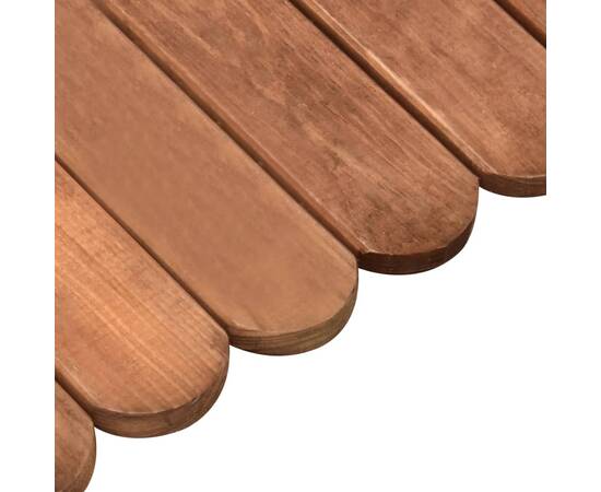 Rolă de bordură, maro, 120 cm, lemn de pin tratat, 4 image