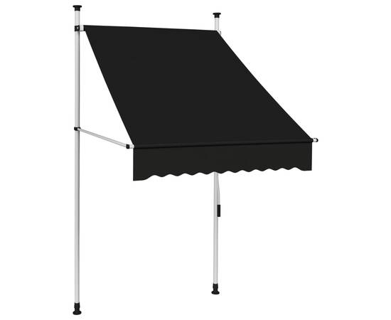 Copertină retractabilă manual, antracit, 100 cm