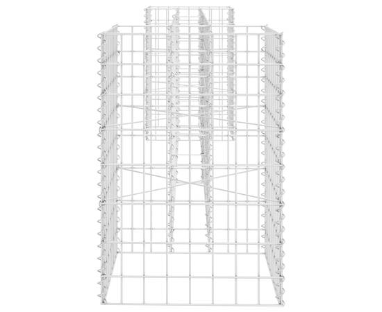 Jardinieră gabion în formă de h, sârmă oțel, 260 x 40 x 60 cm, 4 image