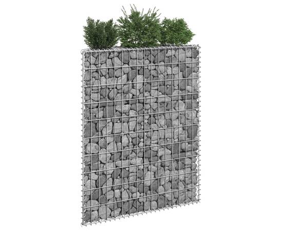 Strat înălțat gabion trapez, 80x20x100 cm, oțel galvanizat