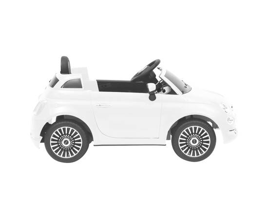 Mașină electrică pentru copii fiat 500, alb, 3 image