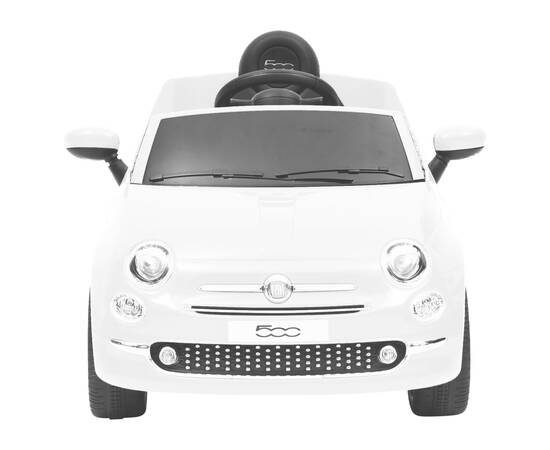 Mașină electrică pentru copii fiat 500, alb, 2 image