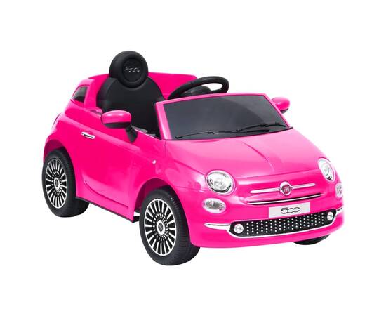 Mașină electrică pentru copii fiat 500, roz